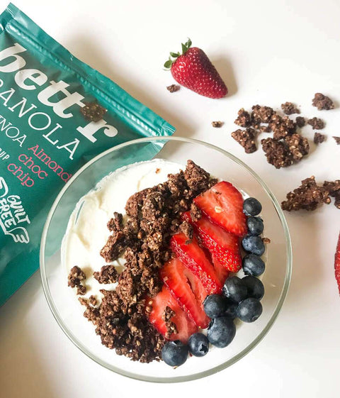 BIO granola z mandlji in čokolado