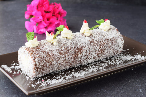Sugar-Free Coconut Biscuit Roll: A Quick and Healthy Dessert