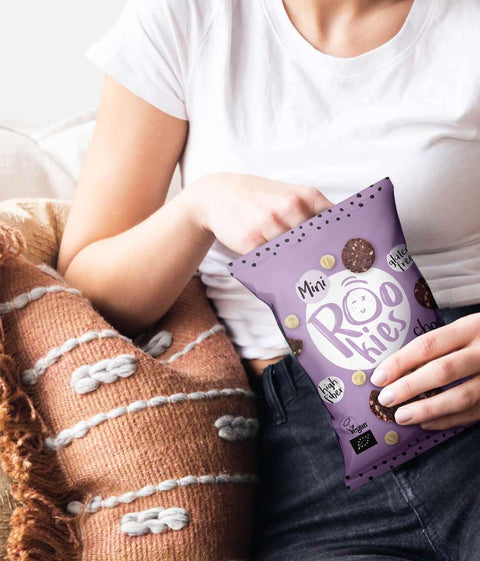 Ekološki mini piškoti Choc chip in lešnik