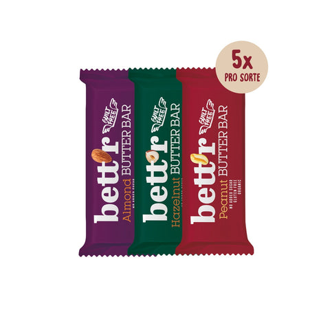 Mešana škatla BIO Bett'r Nut Butter Bars (15 ploščic)