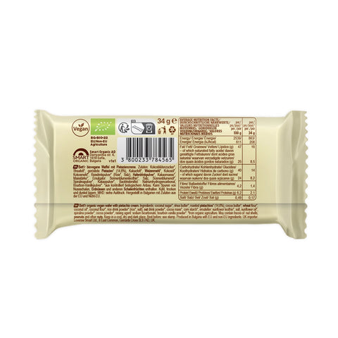 Bett’r Organic Wafer with pistachio cream filling, 34g, Bett'r