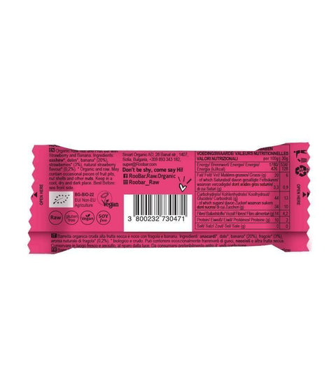 Organic Strawberries 4ever Bar