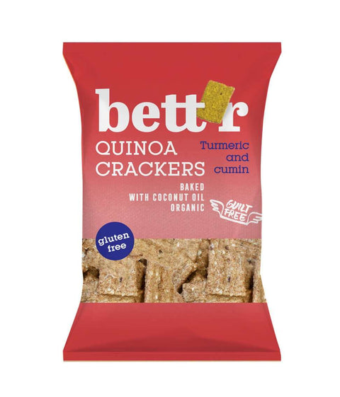 Organski krekerji s kvinojo, kurkumo in kumino