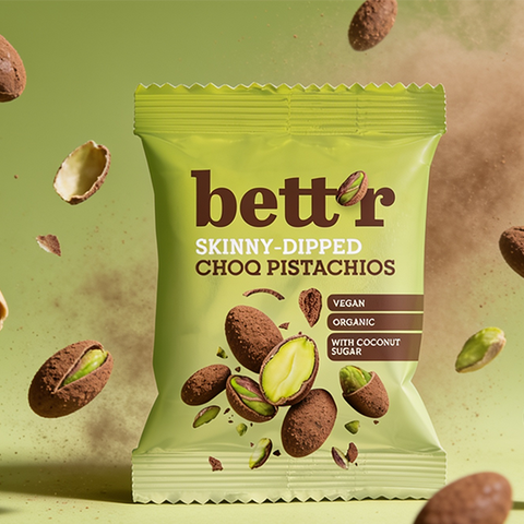 Organic Pistachios in Chocolate
