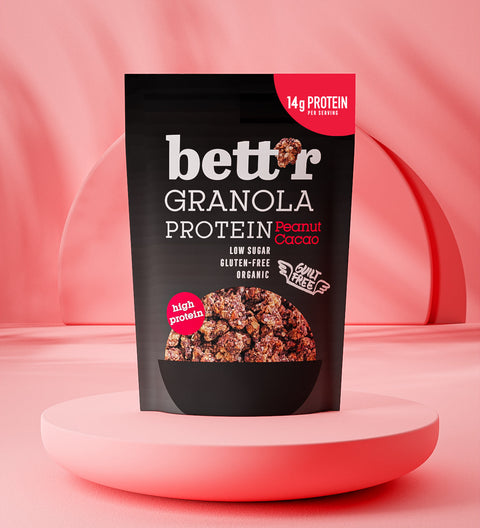 BIO proteinska granola, pistacija in kakav