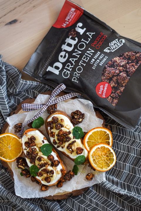 BIO proteinska granola, pistacija in kakav