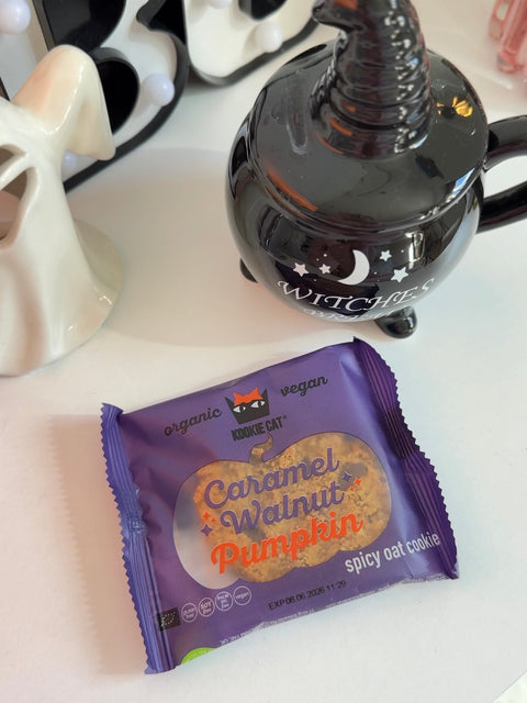 BIO jesenski piškot z bučo in karameliziranimi orehi