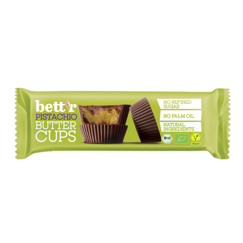 Bio Mix Box Bett'r Nut Butter Cups s pistacijo in jagodo