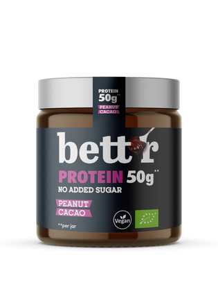 Bio proteinski namaz iz arašidov in kakava brez dodanega sladkorja