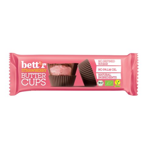 Bio Mix Box Bett'r Nut Butter Cups s pistacijo in jagodo