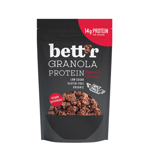 BIO proteinska granola, pistacija in kakav