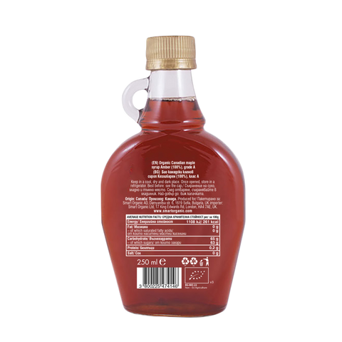 Organski javorjev sirup, jantar