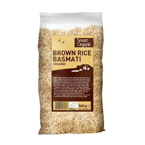 Bio riž basmati, rjav