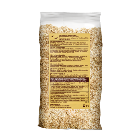 Bio riž basmati, rjav